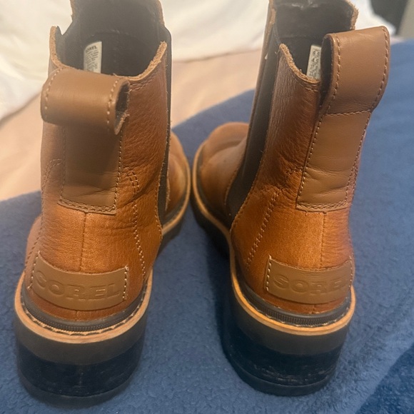 Sorel Brown Leather Ankle Boots - Picture 2 of 6